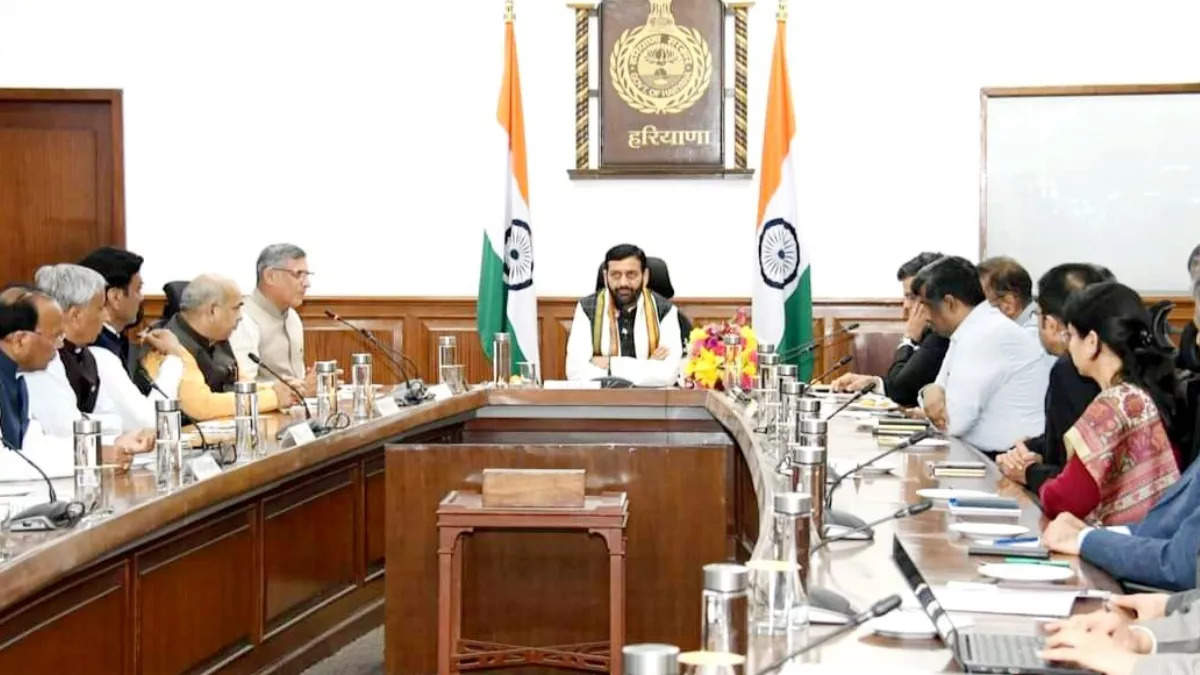 हरियाणा कैबिनेट की अहम बैठक, मंत्रियों के साथ सीएम नायब सैनी ने कई अहम मुद्दों पर की चर्चा